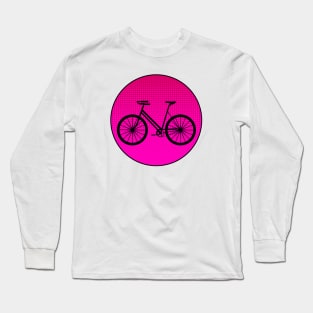 PINK Polka Dots Bike Long Sleeve T-Shirt